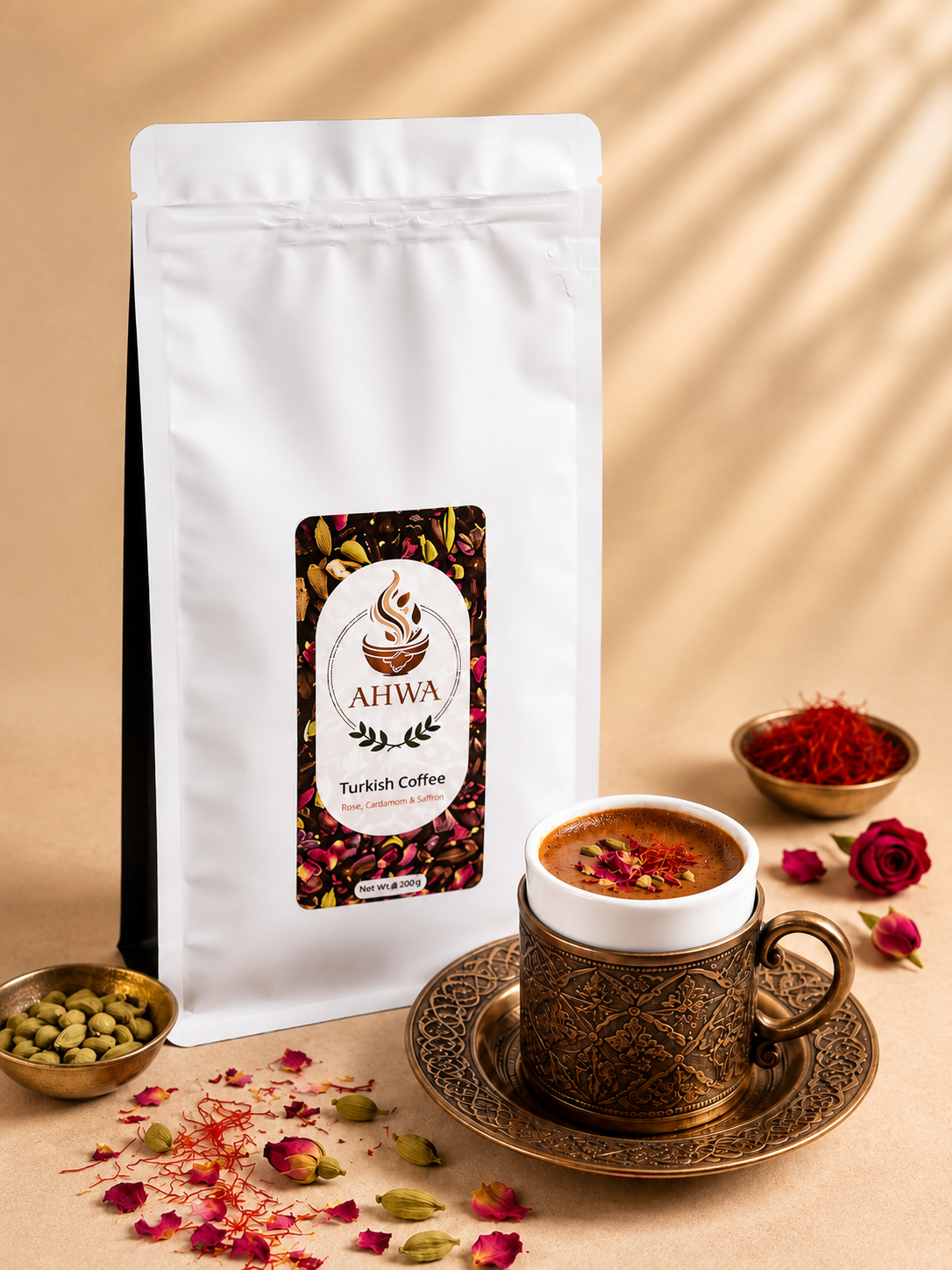 Turkish Coffee - Rose petals, Cardamom & Saffron
